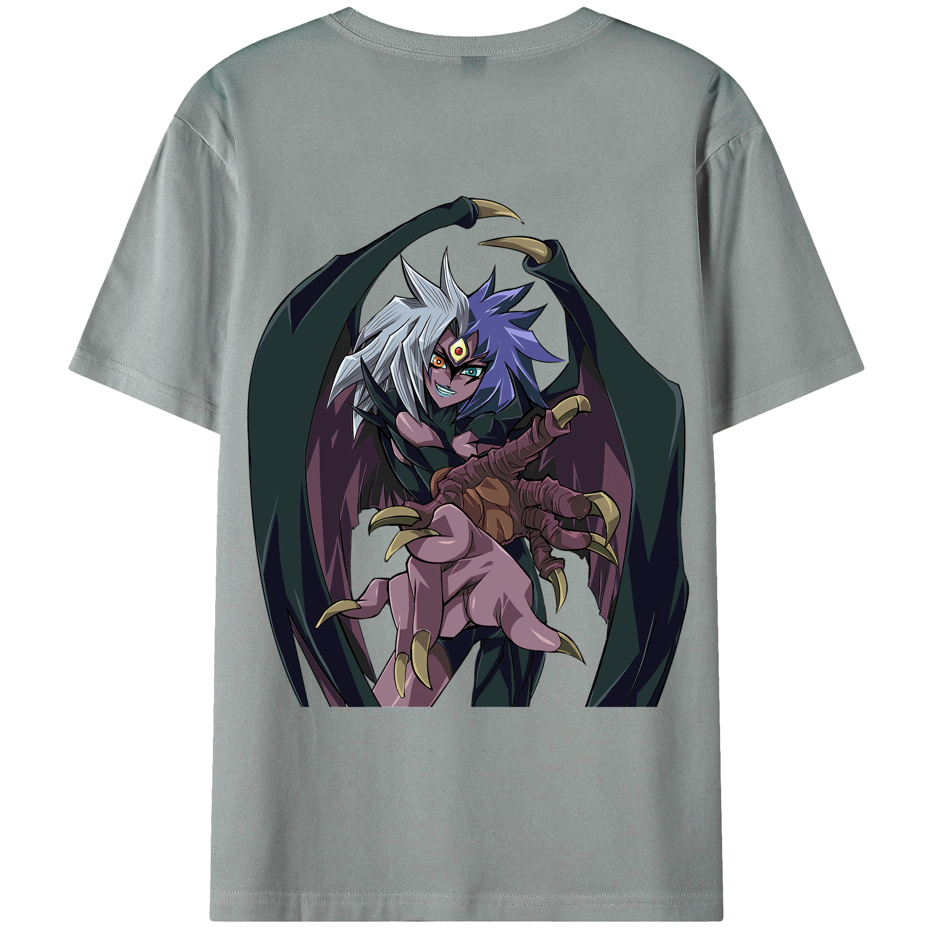 （画像用） 遊☆戯☆王 Yu-Gi-Oh! 綿100％ メンズ半袖Tシャツ（バックプリント） 通気性